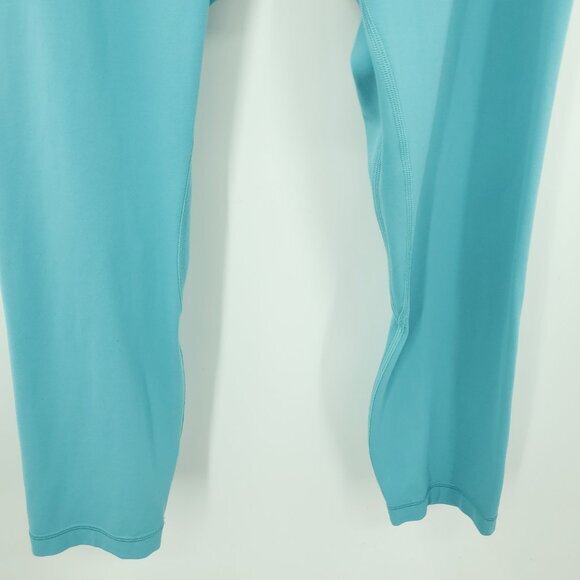 Lululemon Align High-Rise Lined Crop 23" Sz 10 Tidal Teal Blue - Picture 10 of 16